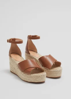 Espadrillesandaler I Skinn