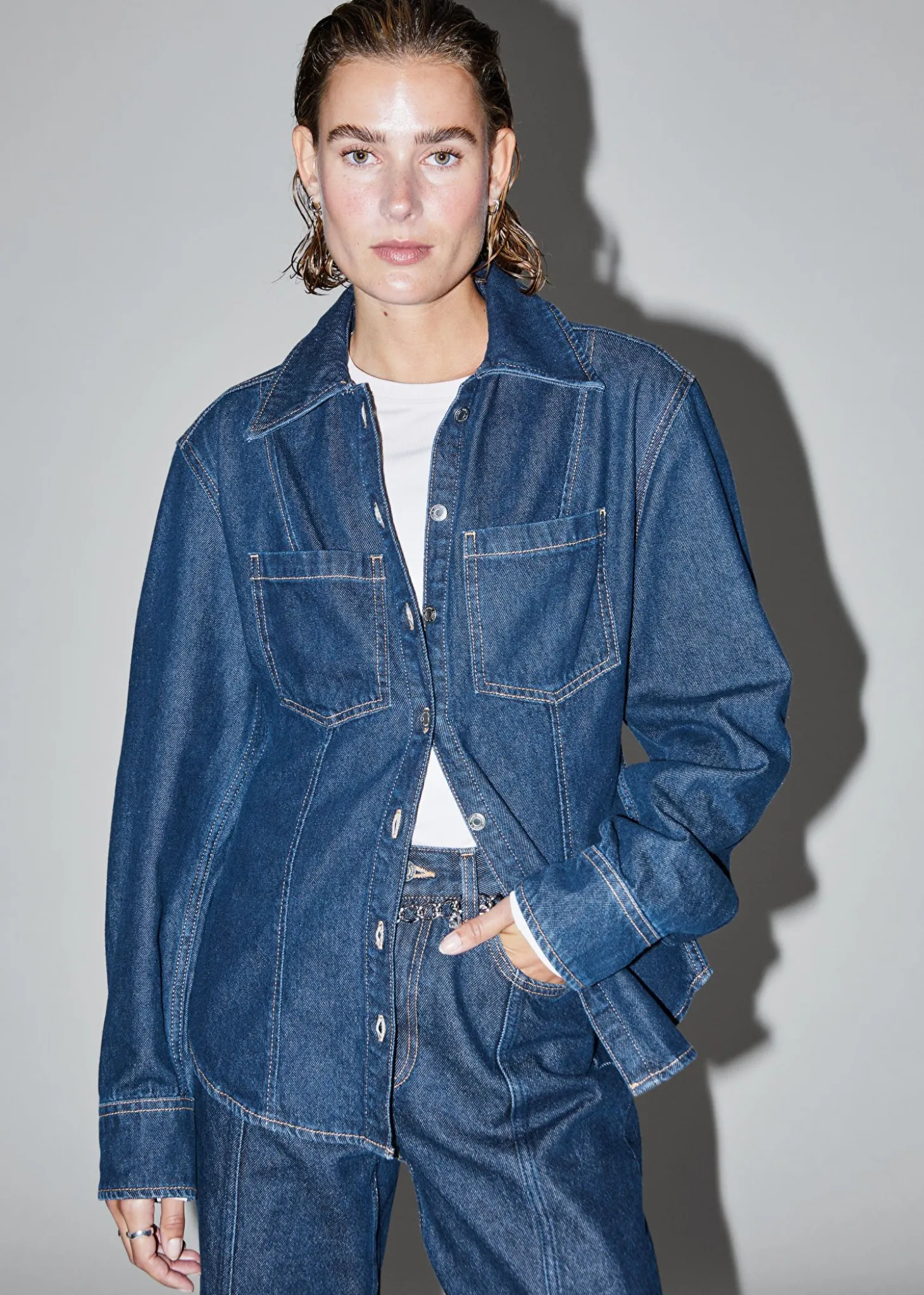 Figursydd DenimSkjørte