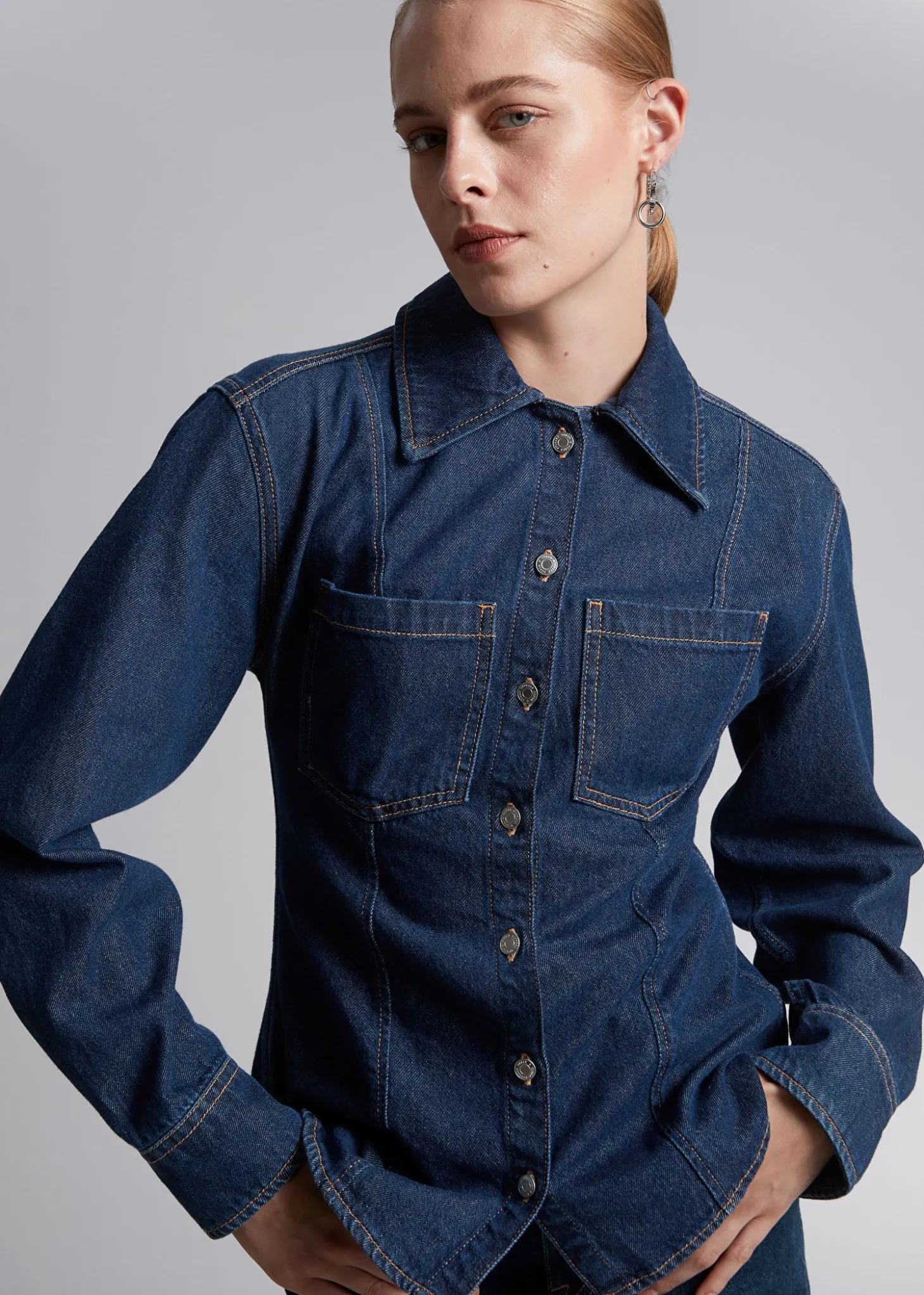 Figursydd DenimSkjørte