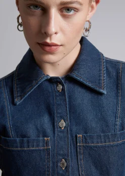 Figursydd DenimSkjørte