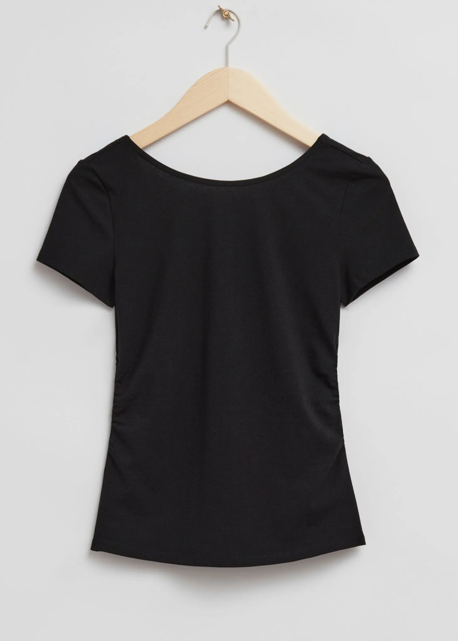 Fitted Ruched Detail T-Skjørte