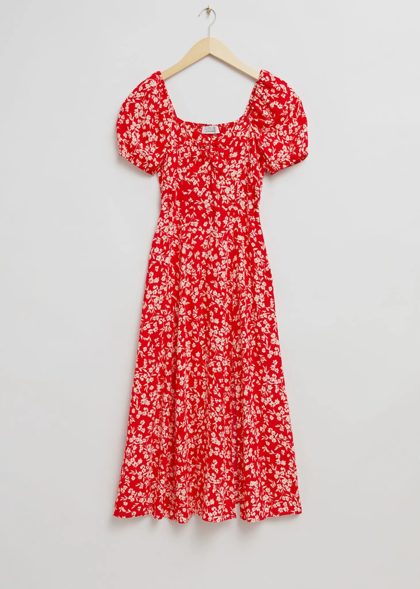 Flowy Puffermet Midikjole