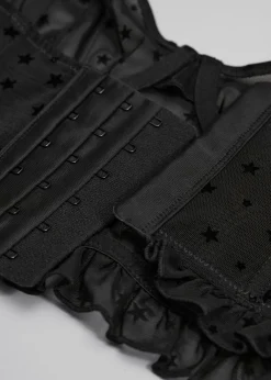 Frilled Star-Motif Bustier