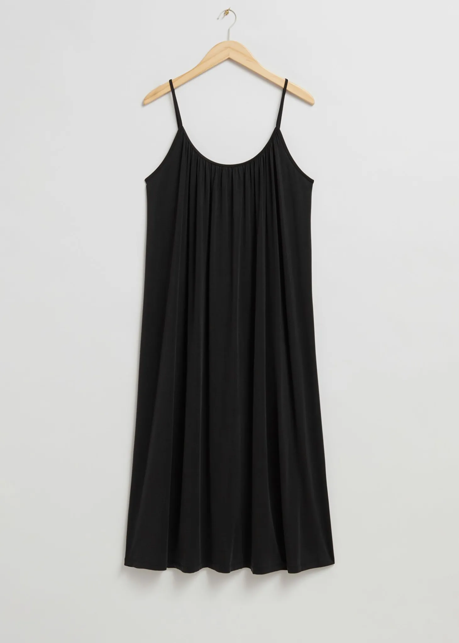 Gathered Detail Strappy Dress