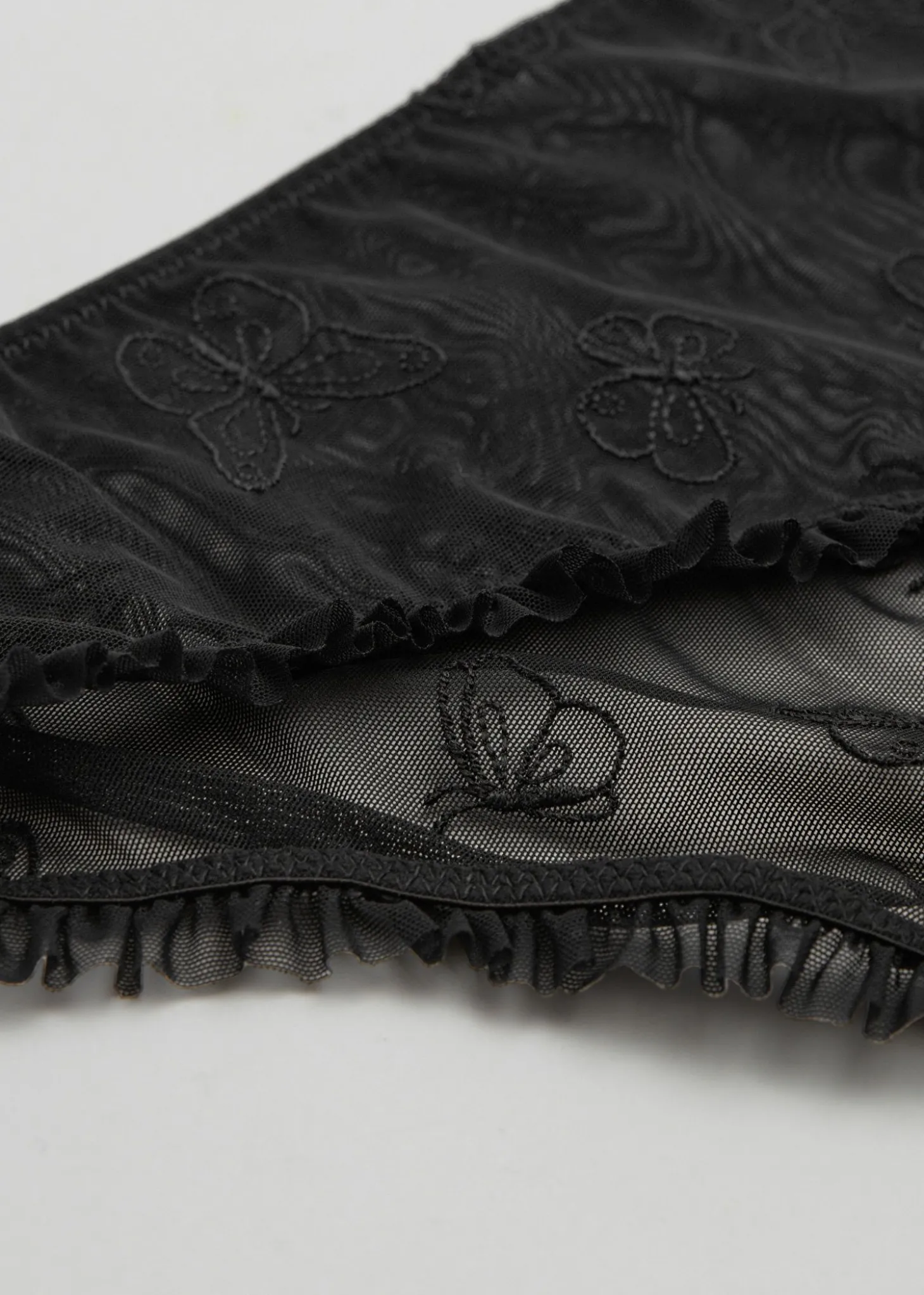 Gjennomsiktig Brodert Sommerfugltruse
