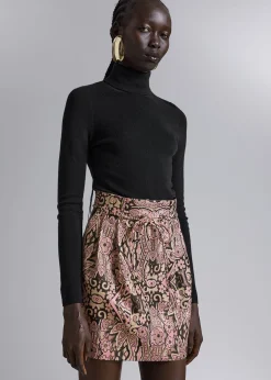 Glitter Jacquard MiniSkjørt