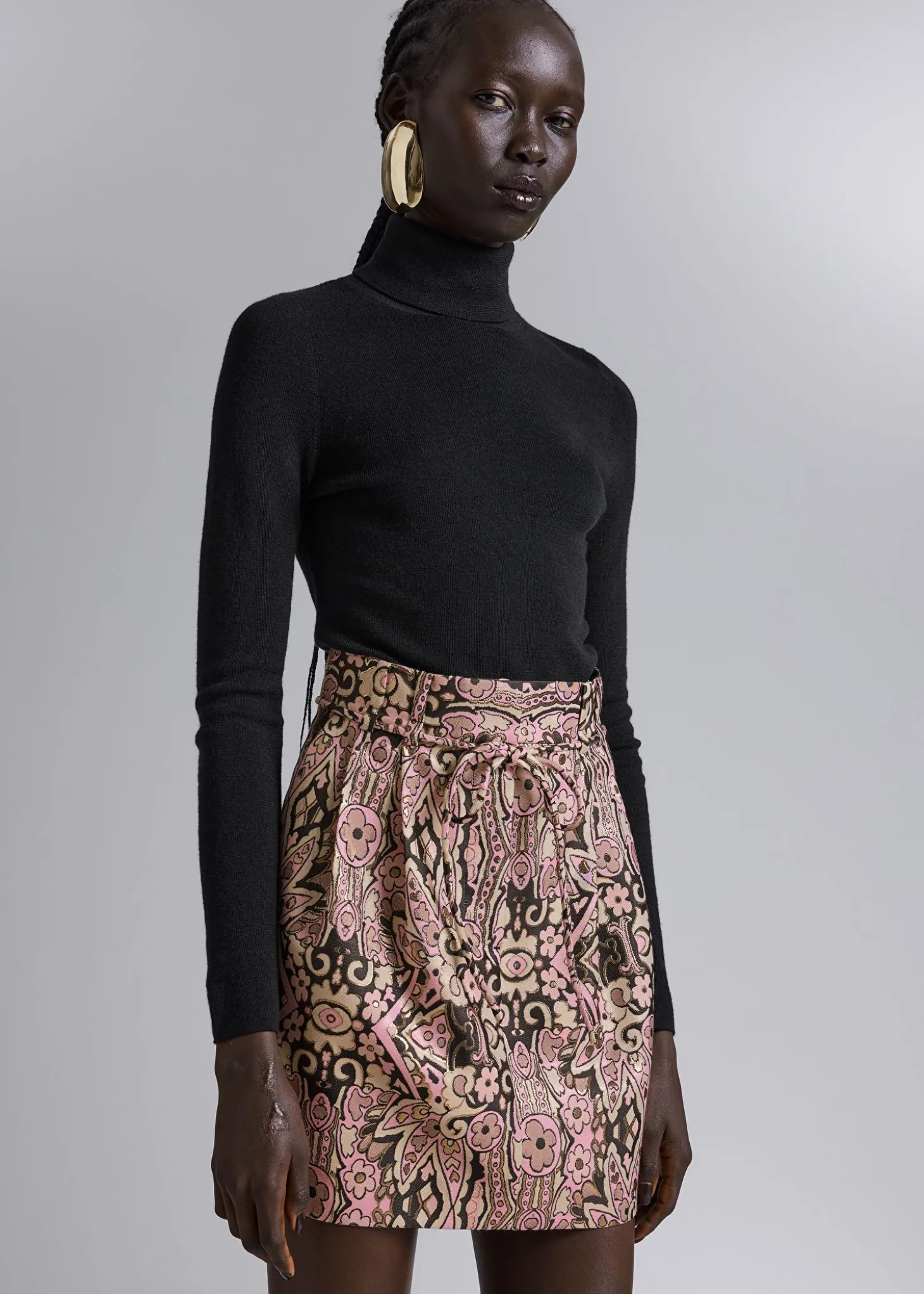 Glitter Jacquard MiniSkjørt