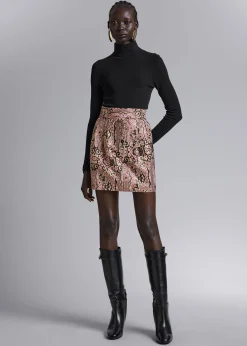 Glitter Jacquard MiniSkjørt