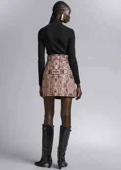 Glitter Jacquard MiniSkjørt