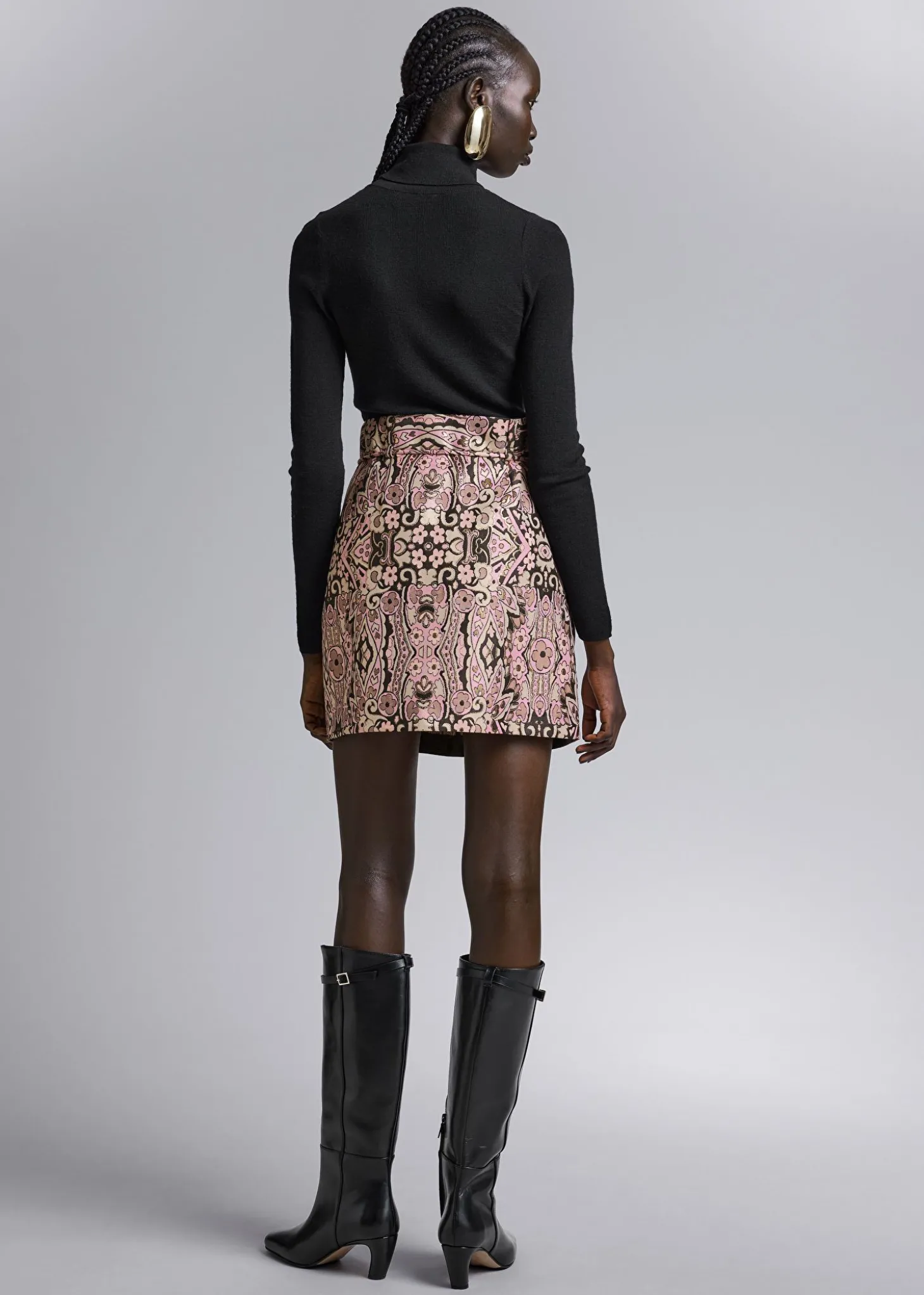 Glitter Jacquard MiniSkjørt