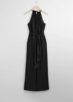 Halterneck Jumpsuit Med Belte