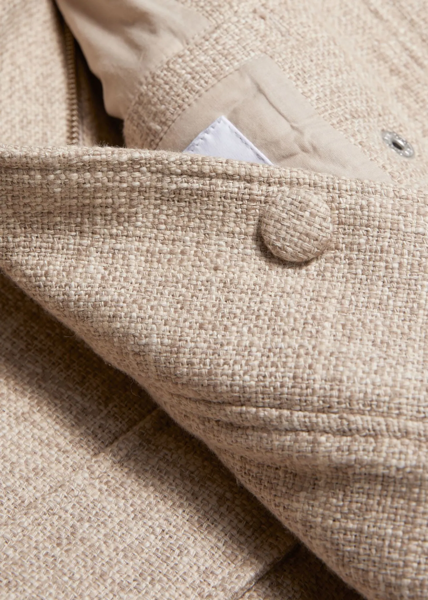 Jacquard-Vevd Bikerjakke