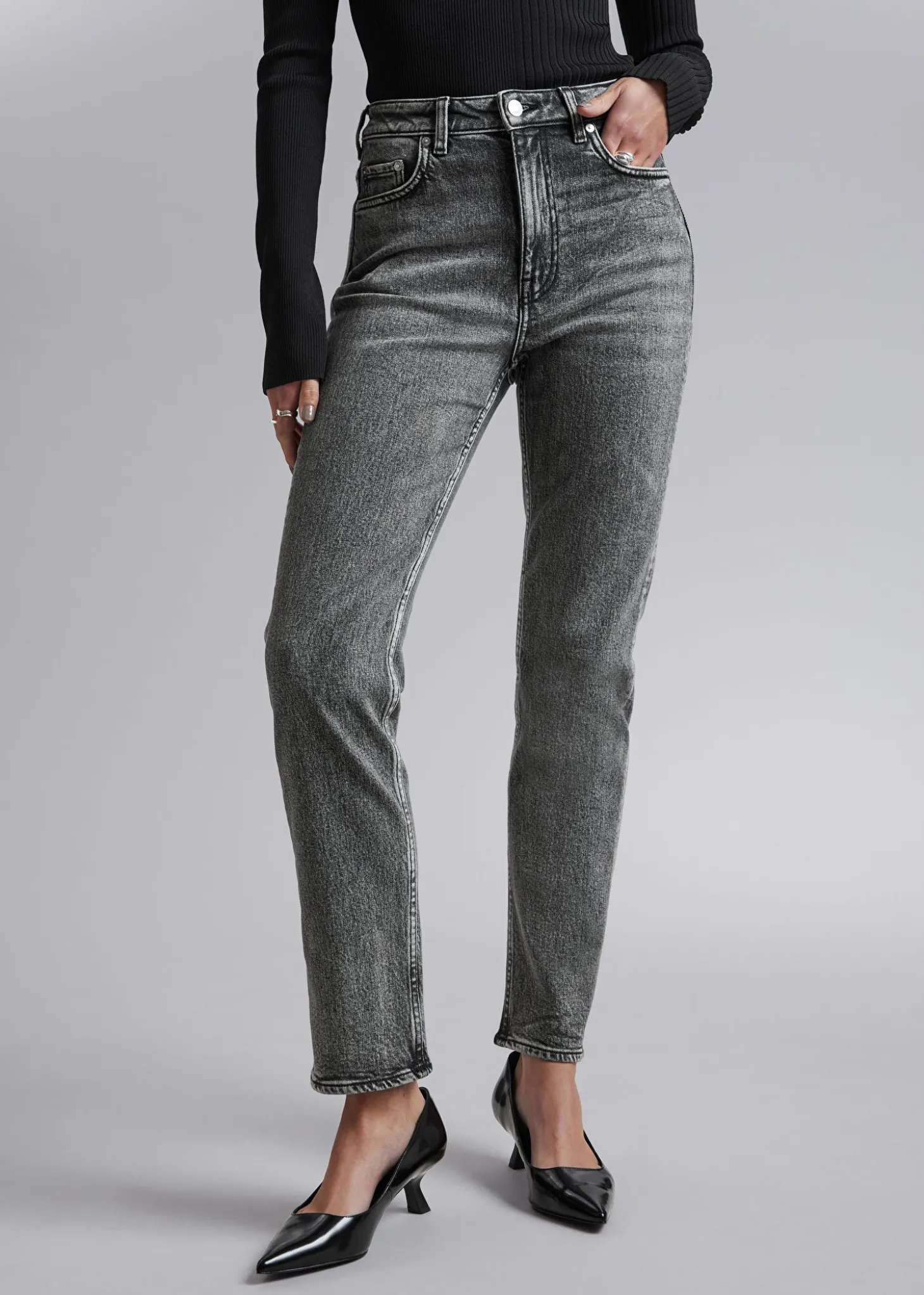 Jeans Med Smal Snitt