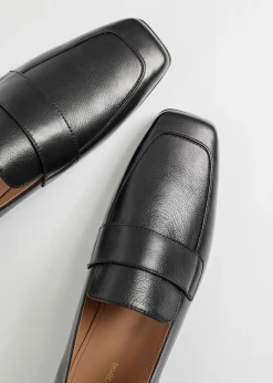 Klassiske Slim Leather Loafers