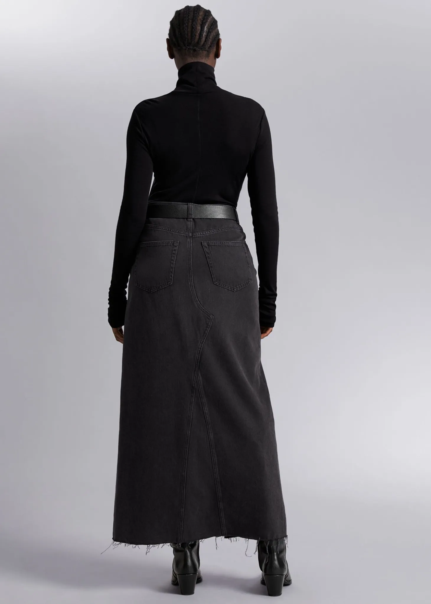 Langermet Topp Med Turtleneck I Ull