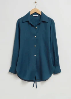 Loose-Fit Back-Tie Detail-Skjørte