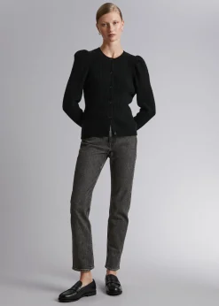 Merino Puffermet Cardigan
