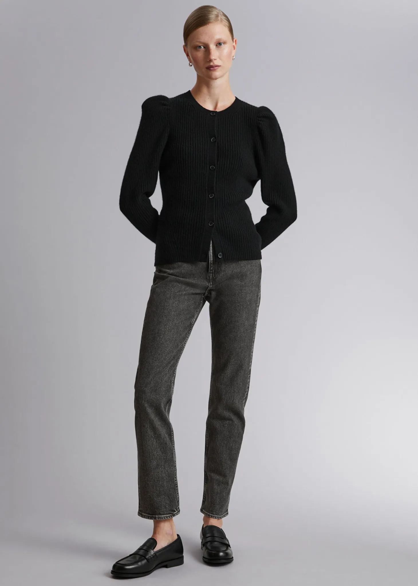 Merino Puffermet Cardigan