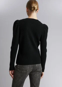 Merino Puffermet Cardigan