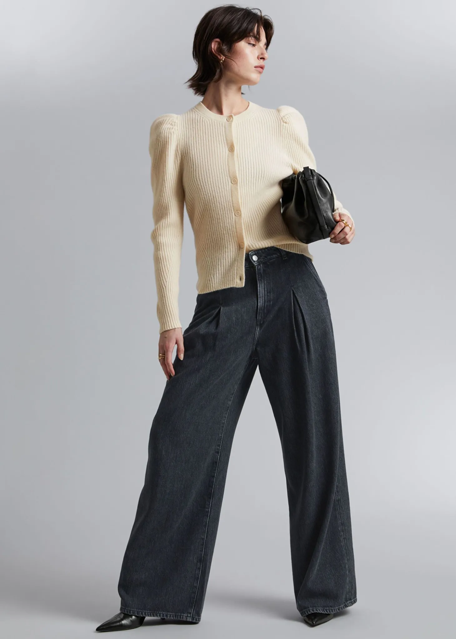 Merino Puffermet Cardigan