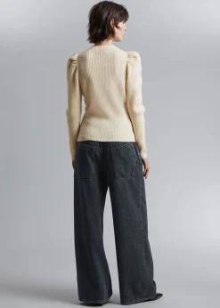 Merino Puffermet Cardigan