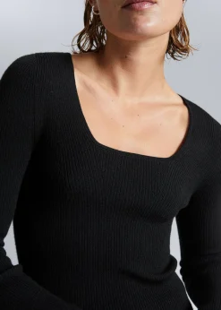 Merino Ribbestrikket Genser