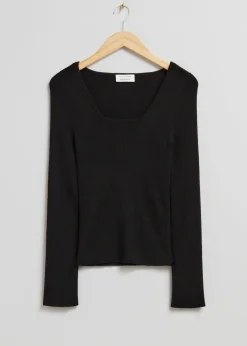 Merino Ribbestrikket Genser