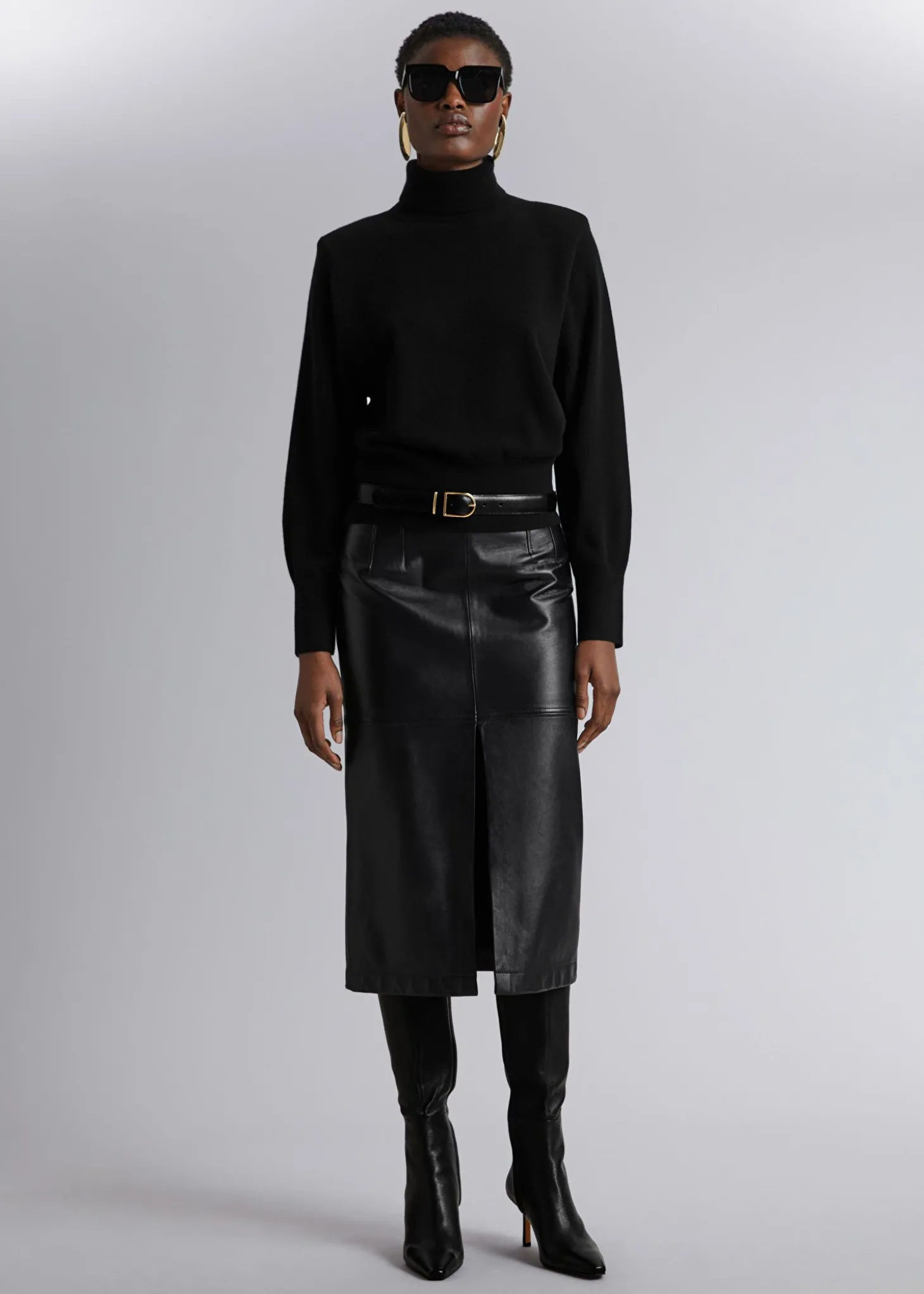 Merino Turtleneck Strikket Genser
