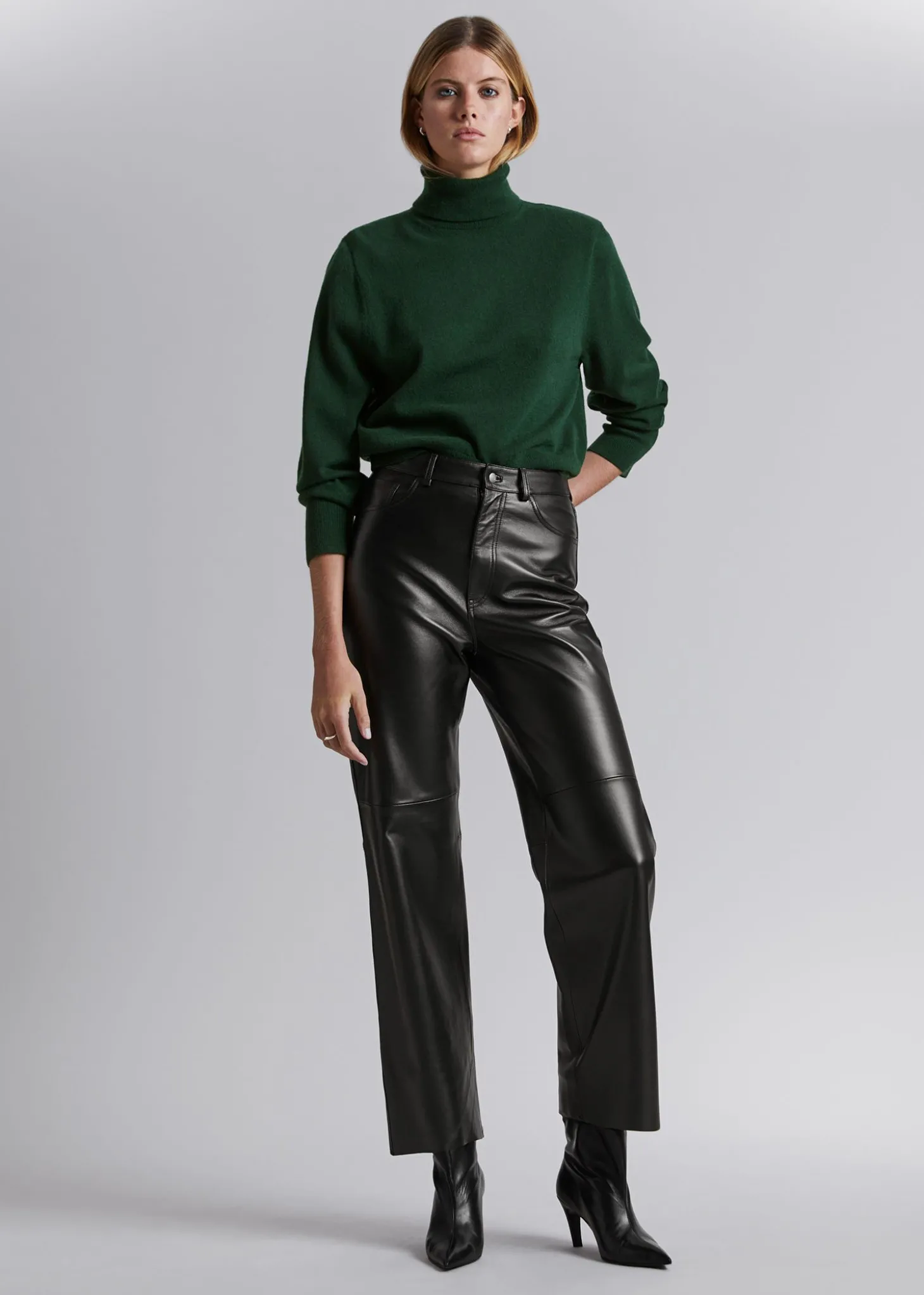 Merino Turtleneck Strikket Genser