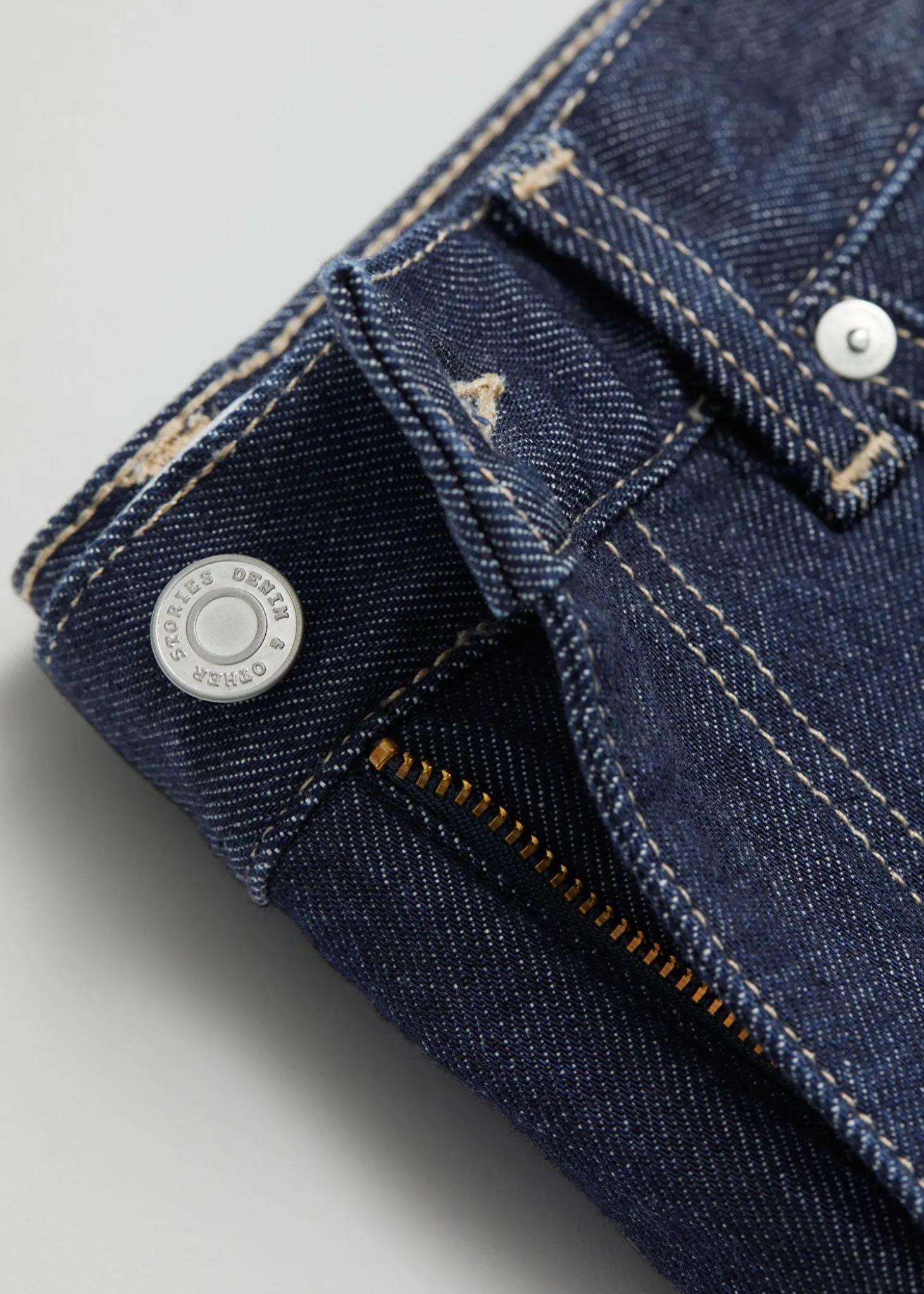 MidiSkjørt I Denim Med 5 Lommer