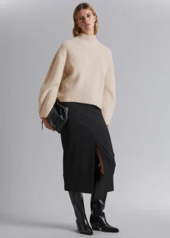 Mock Neck Merino Jumper