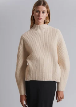 Mock Neck Merino Jumper