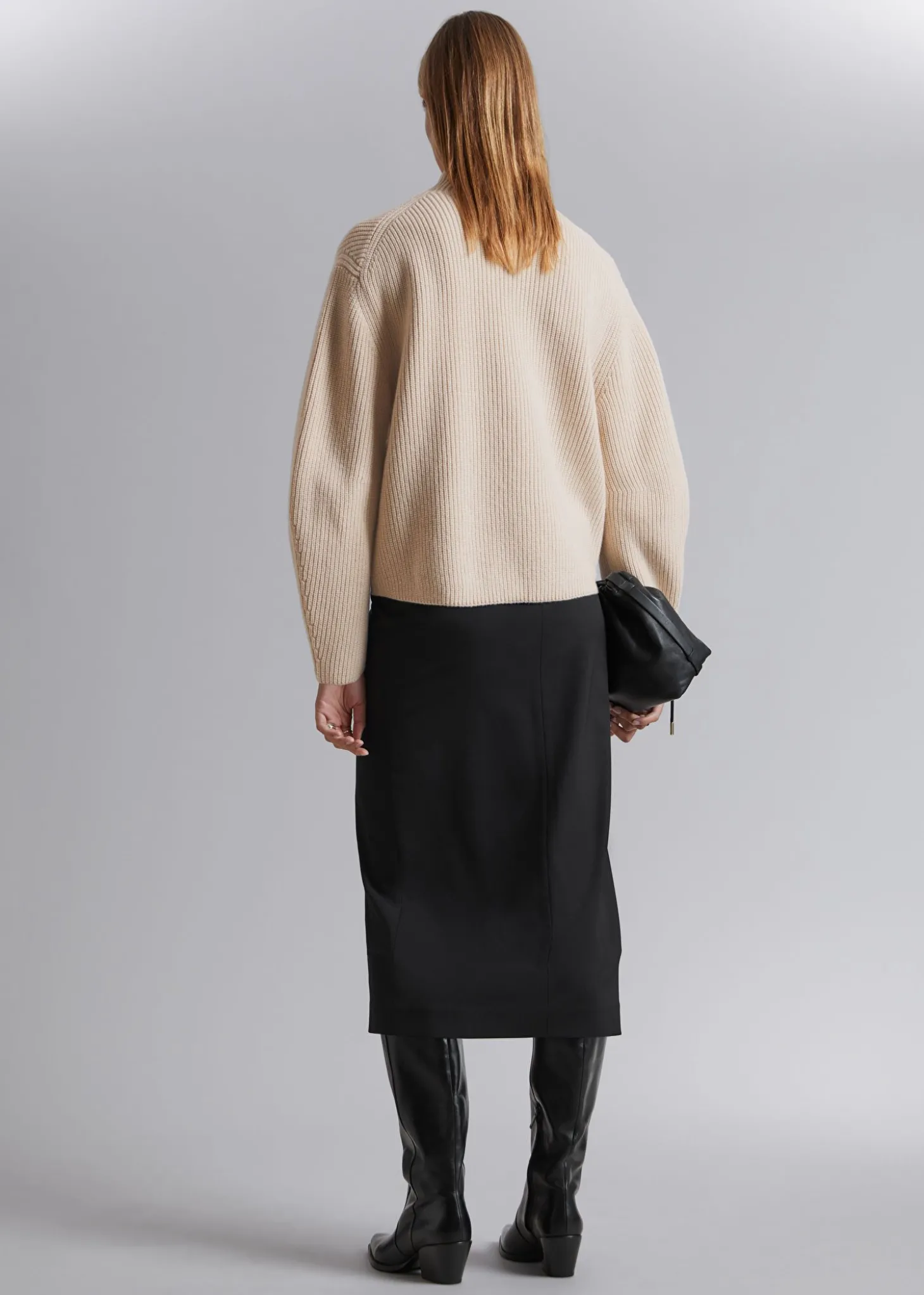 Mock Neck Merino Jumper