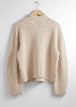 Mock Neck Merino Jumper