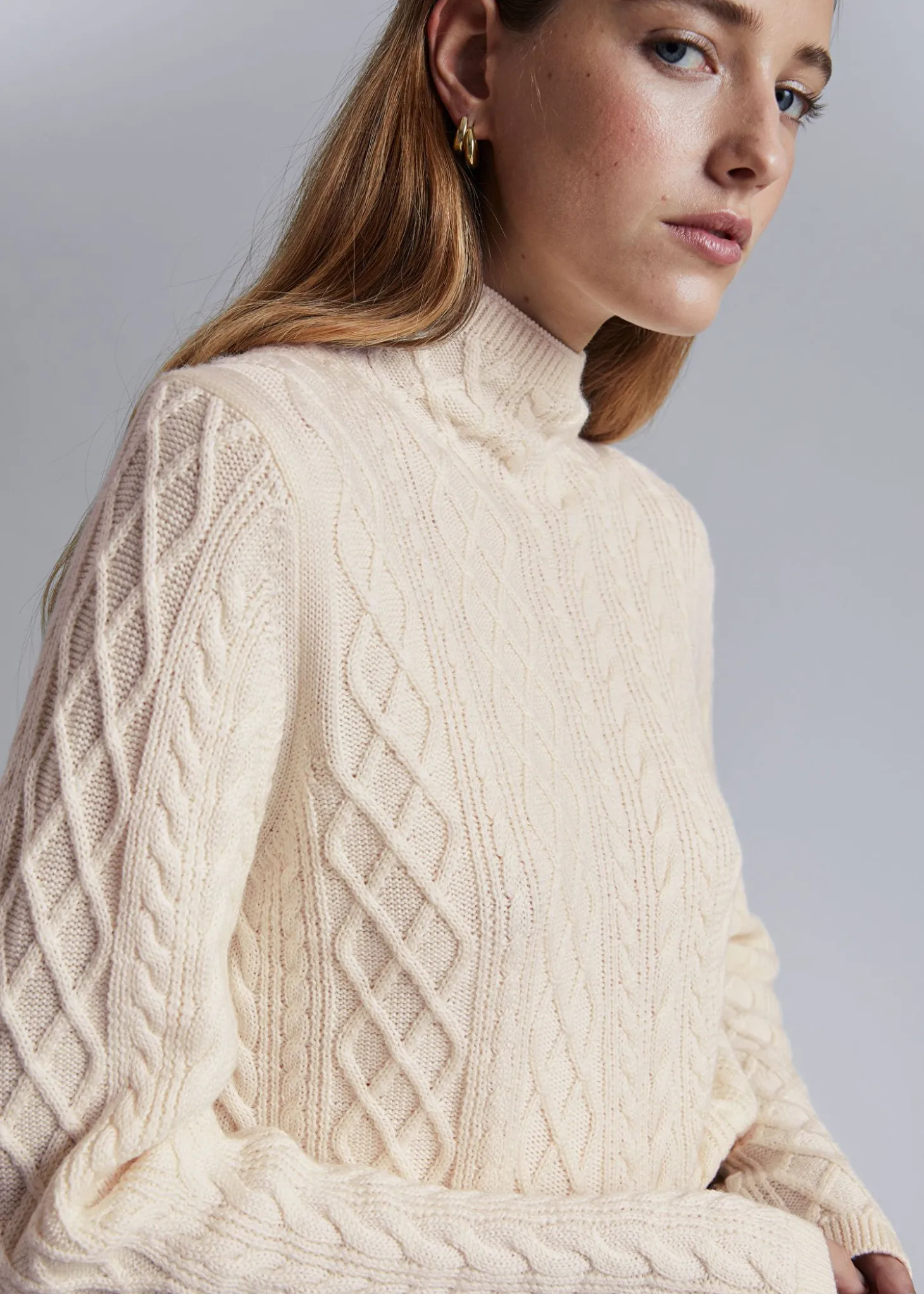 Mock Neck Merino Jumper