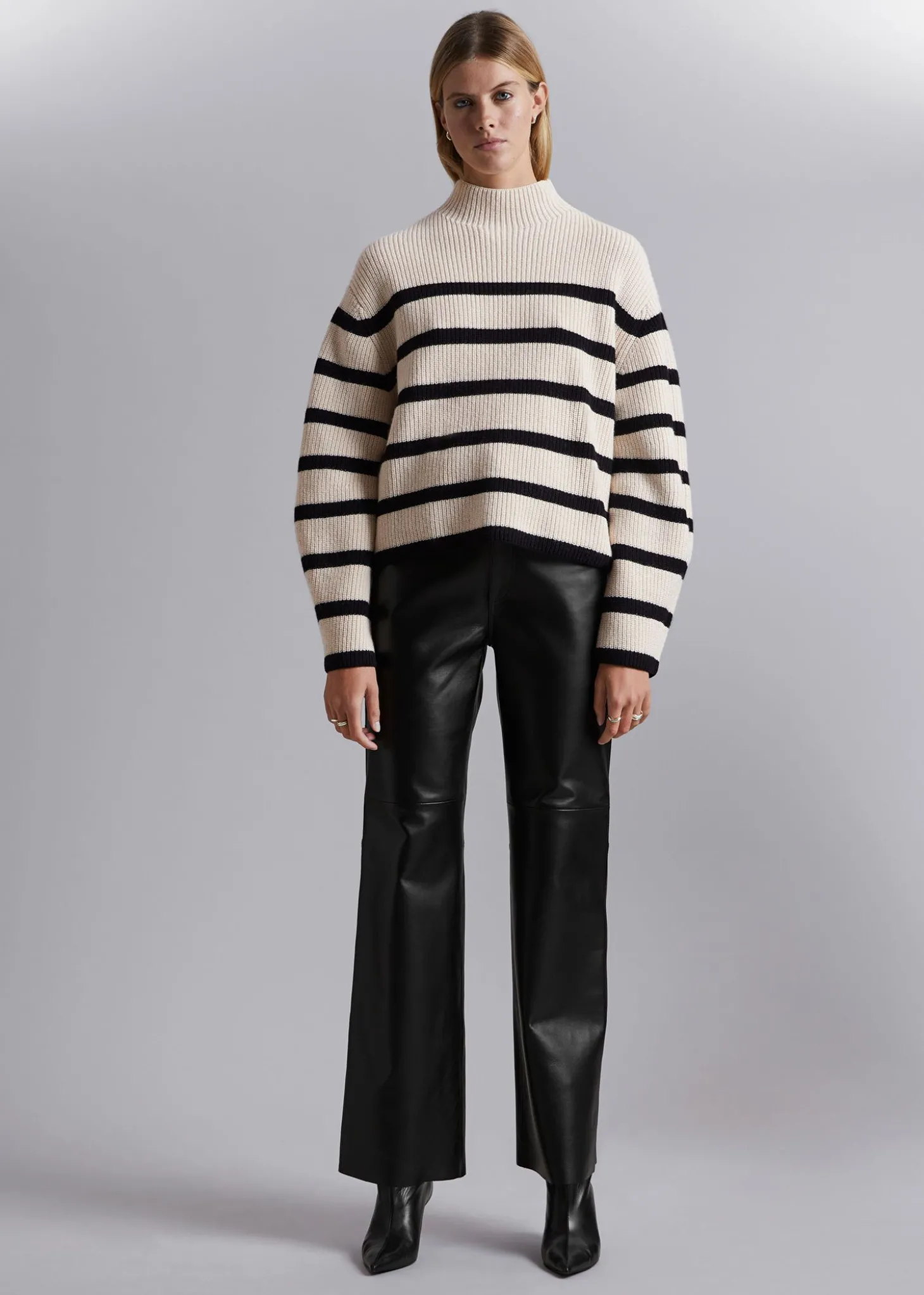 Mock Neck Merino Jumper
