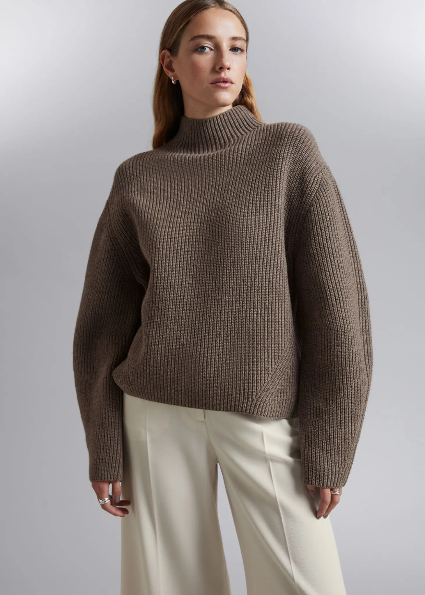 Mock Neck Merino Jumper