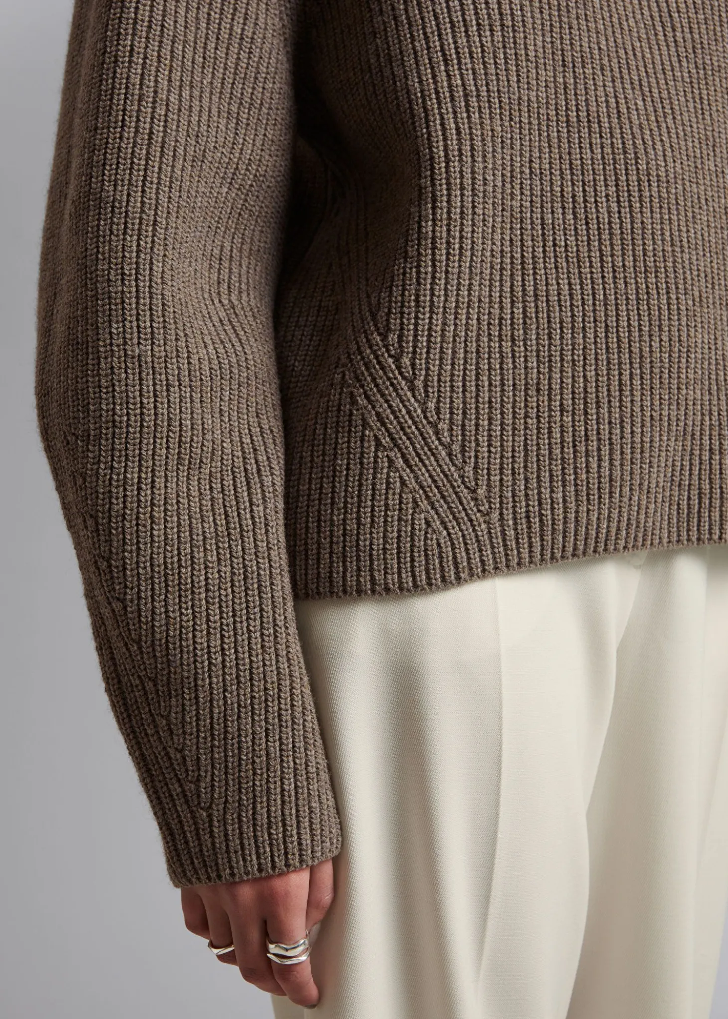Mock Neck Merino Jumper