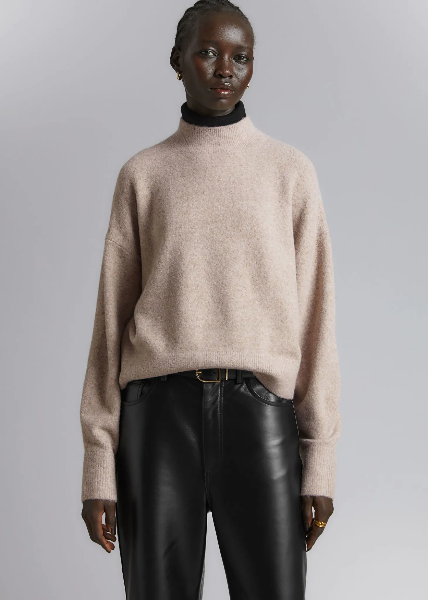 Mock-Neck Genser