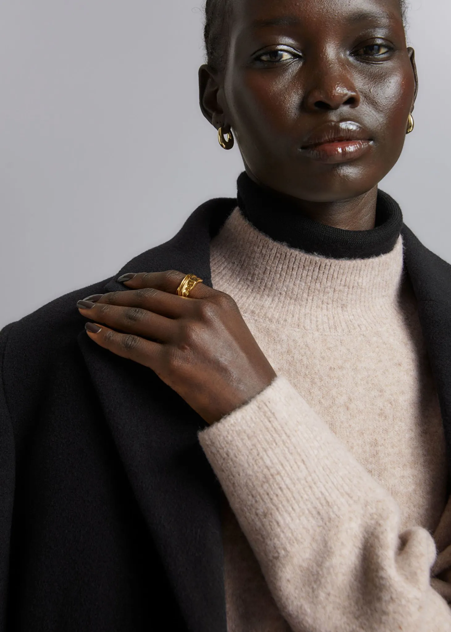Mock-Neck Genser