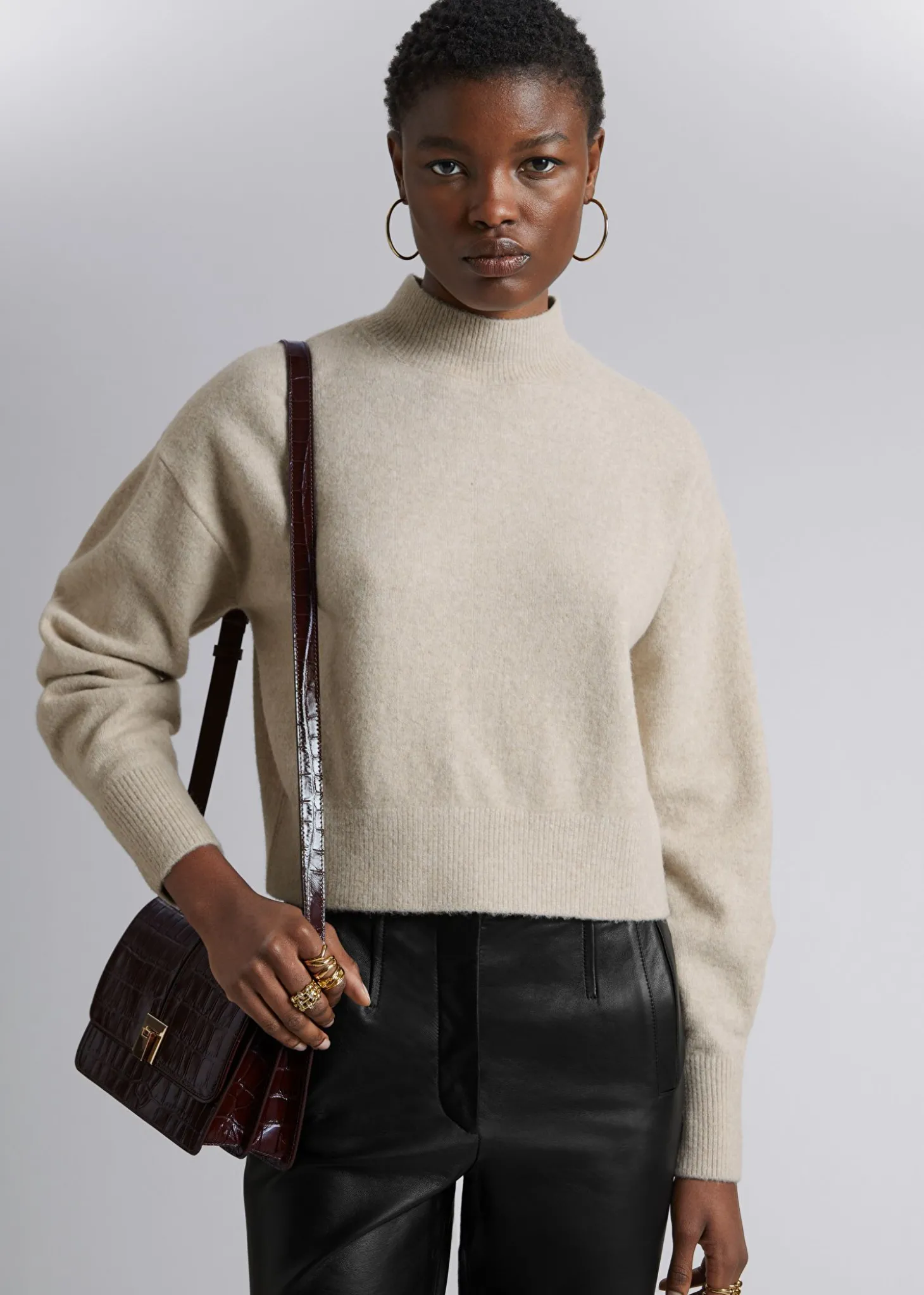Mock-Neck Genser