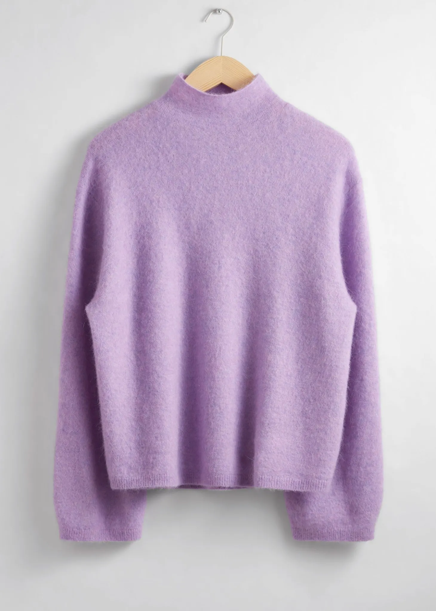 Mock-Neck Strikket Genser