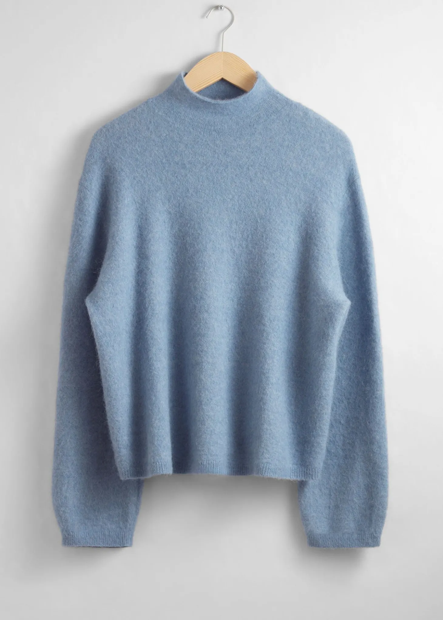 Mock-Neck Strikket Genser