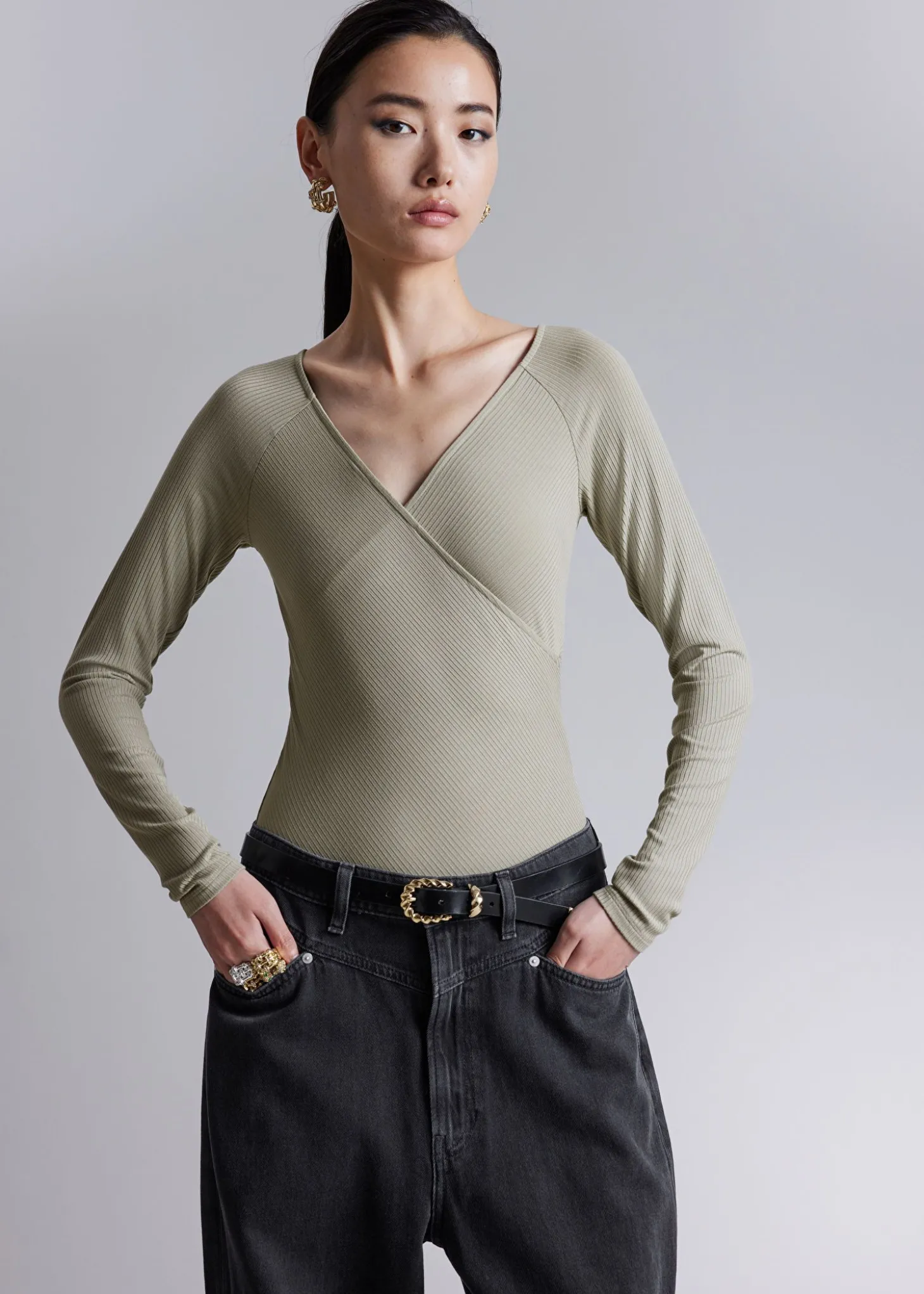 Off-Soulder Wrap Body