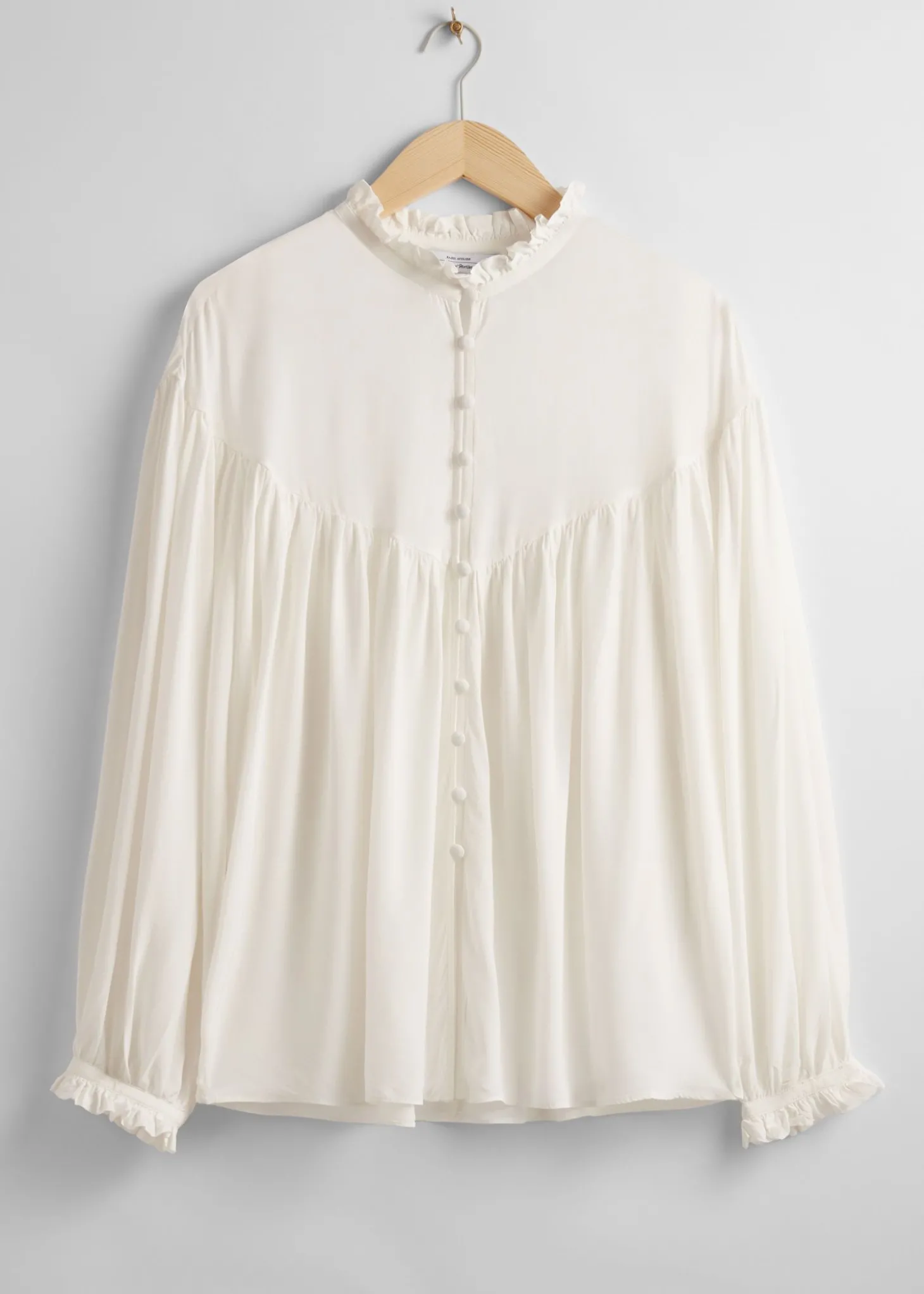 Oversized Frillbluse