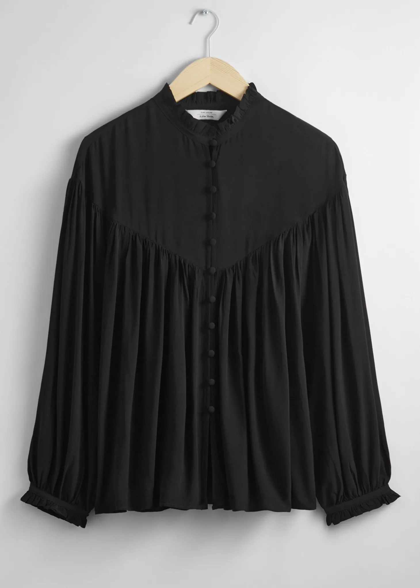 Oversized Frillbluse