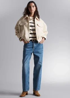 Oversized Jakke Med Glidelas