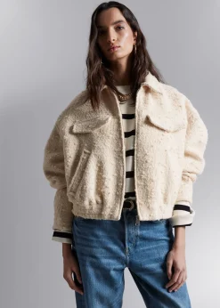 Oversized Jakke Med Glidelas