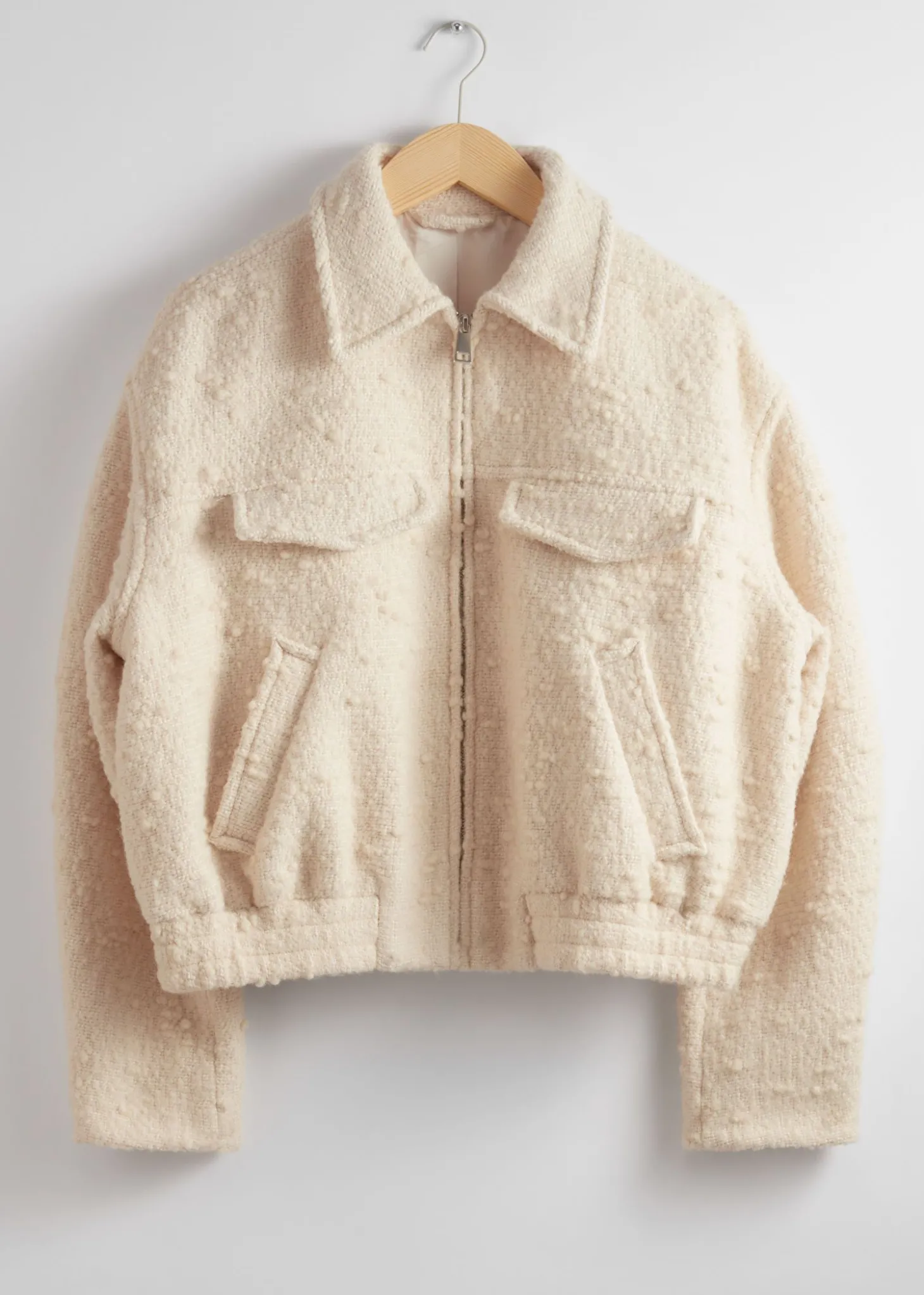 Oversized Jakke Med Glidelas