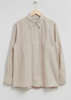 Oversized Patch Pocket Skjørte